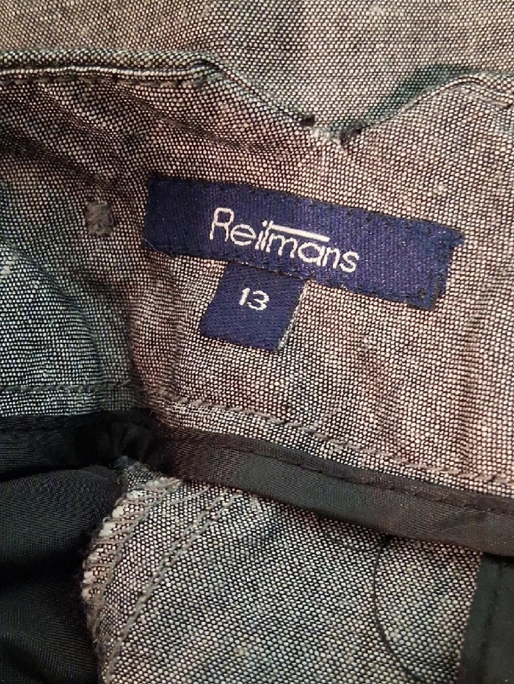 Reitmans GRAY LInen Blend  Straight-Leg Trousers 4596 - Picture 4 of 8